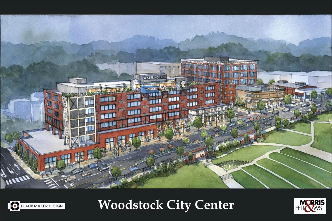 Renderings Downtown Woodstock unveils ambitious growth plans